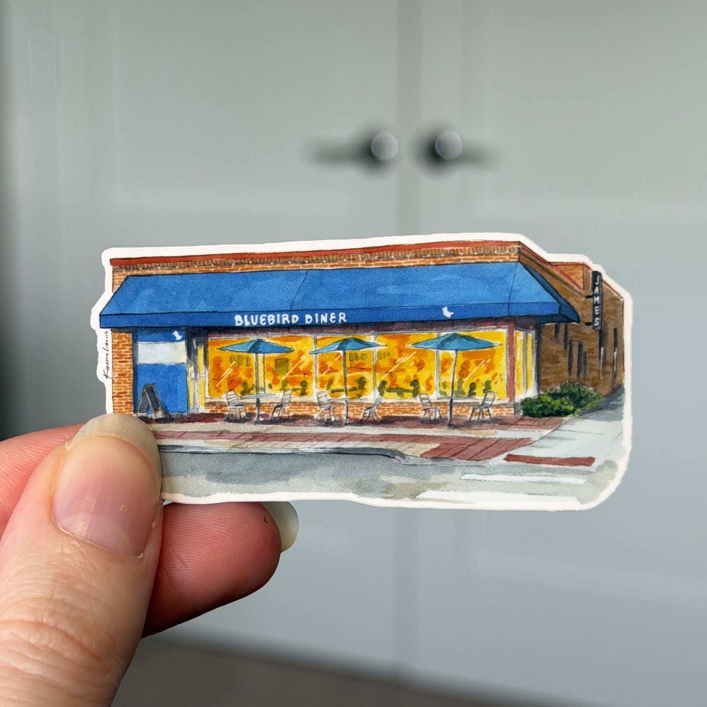 Bluebird Diner Sticker