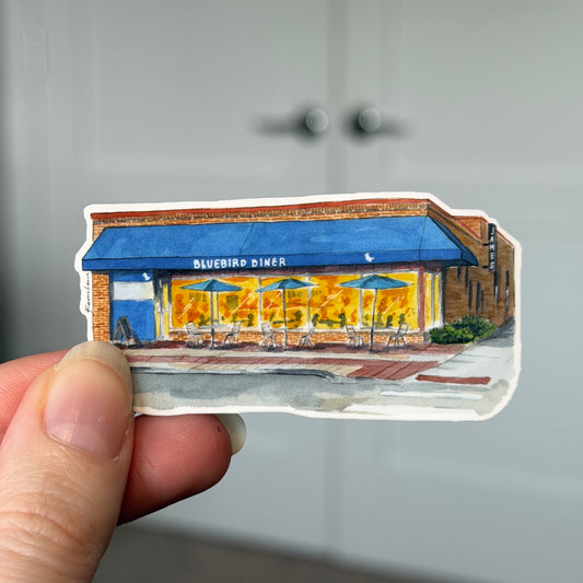Bluebird Diner Sticker