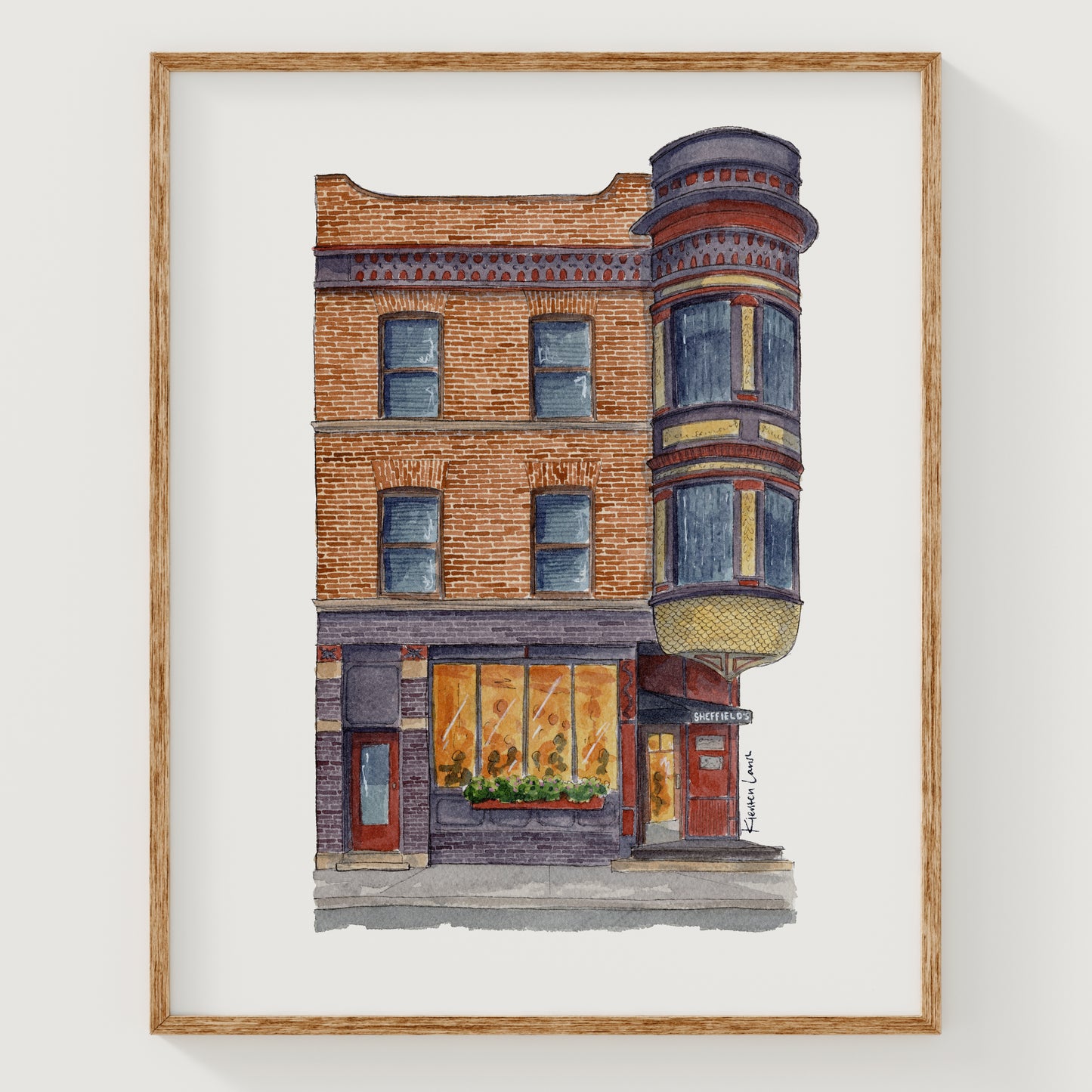 Chicago - Sheffield's Wine & Beer Garden Art Print